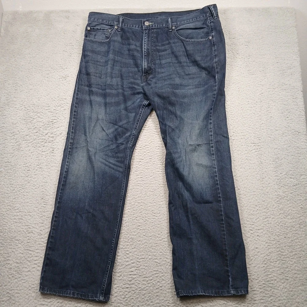 Levi's 505 Jeans Men‎ 42x32 Straight Leg Dark Wash Denim